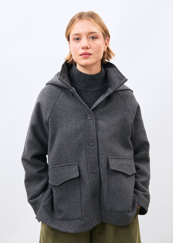 Manteau gris - Mashi - ANTHRACITE#couleur_ANTHRACITE