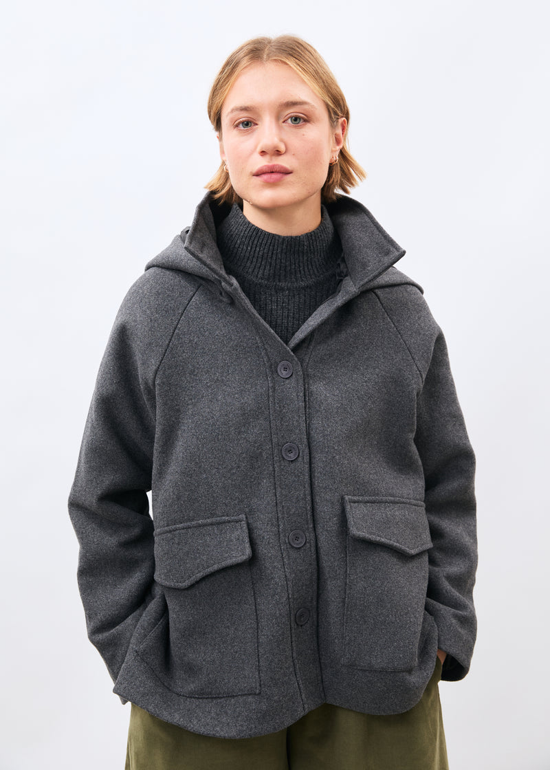 Manteau gris - Mashi - ANTHRACITE#couleur_ANTHRACITE