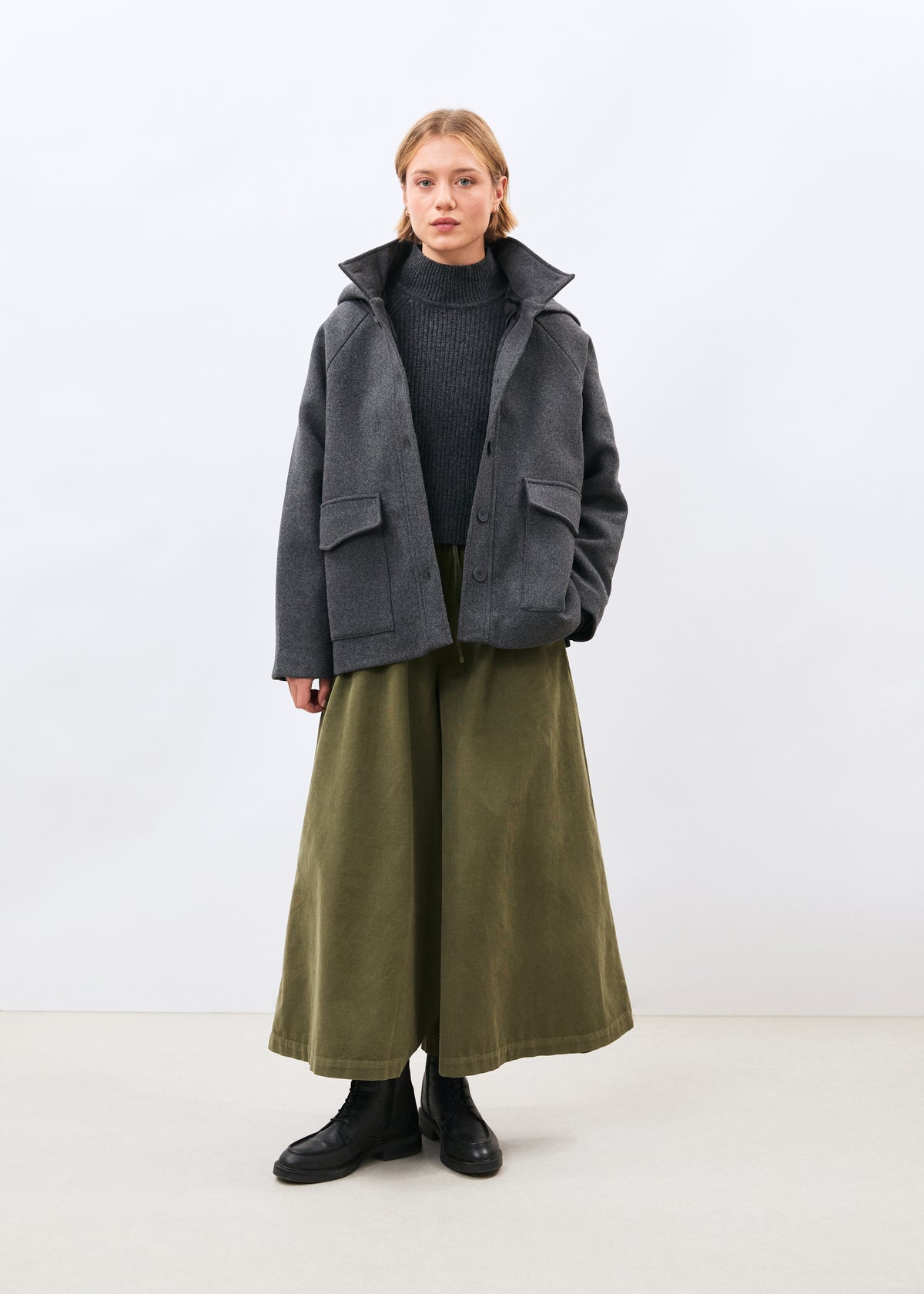 Manteau gris - Mashi - ANTHRACITE#couleur_ANTHRACITE
