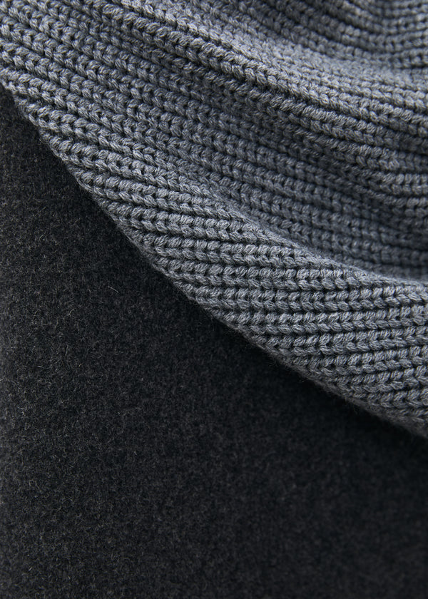 Manteau gris - Morina - GRIS CLAIR/ANTHRACITE#couleur_GRIS CLAIR/ANTHRACITE