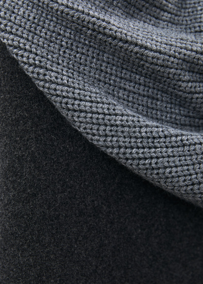 Manteau gris - Morina - GRIS CLAIR/ANTHRACITE#couleur_GRIS CLAIR/ANTHRACITE