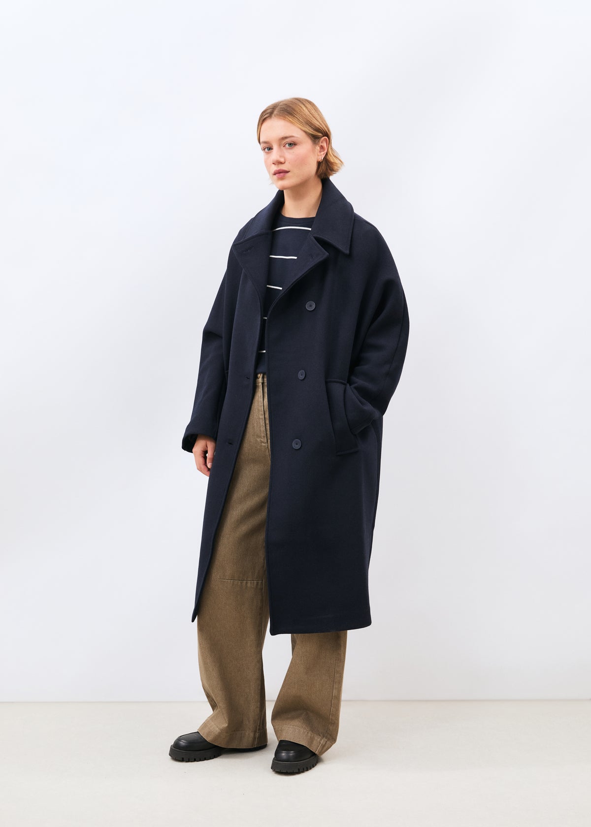 Manteau bleu marine - Murei - NAVY#couleur_NAVY