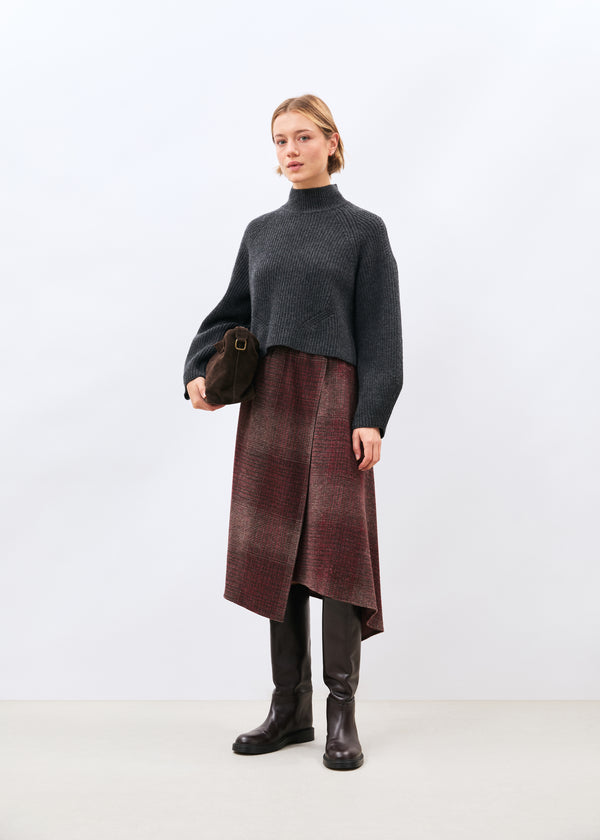 Jupe bordeaux - Kokan - BORDEAUX#couleur_BORDEAUX