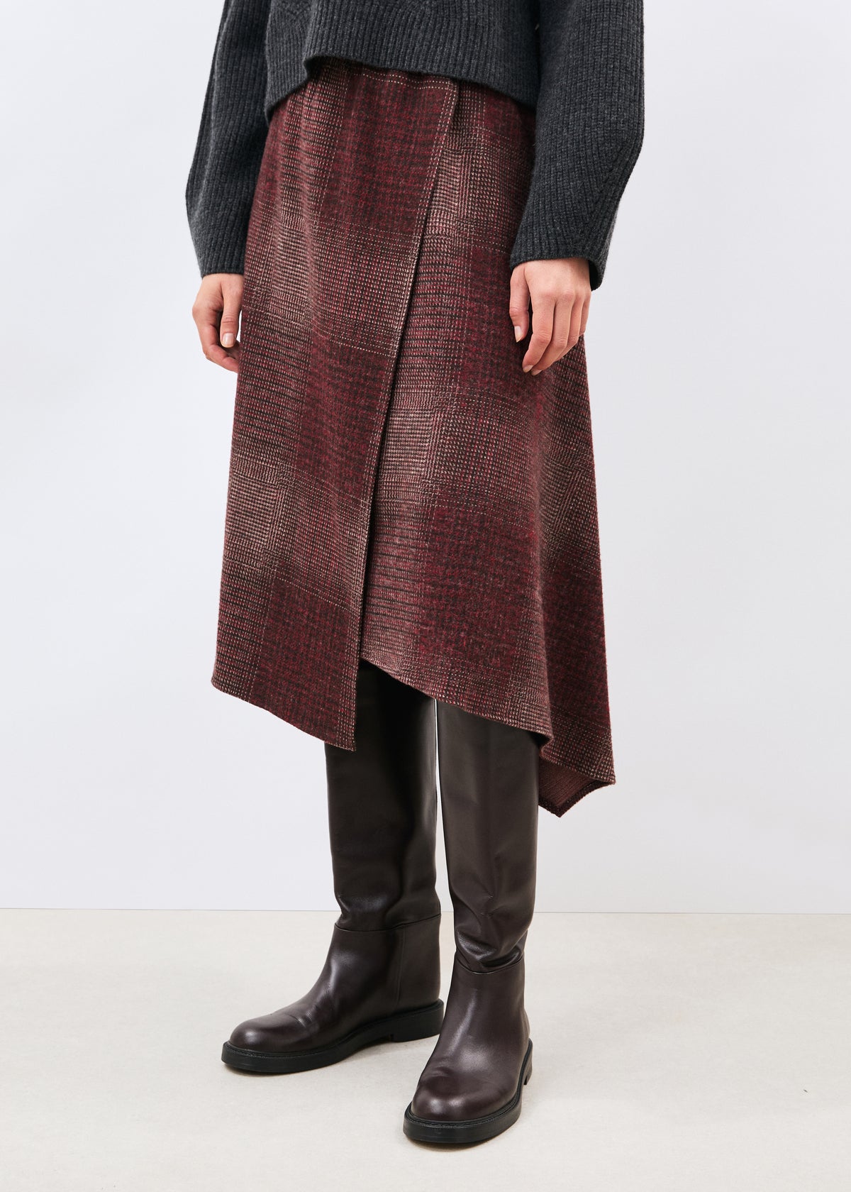 Jupe bordeaux - Kokan - BORDEAUX#couleur_BORDEAUX