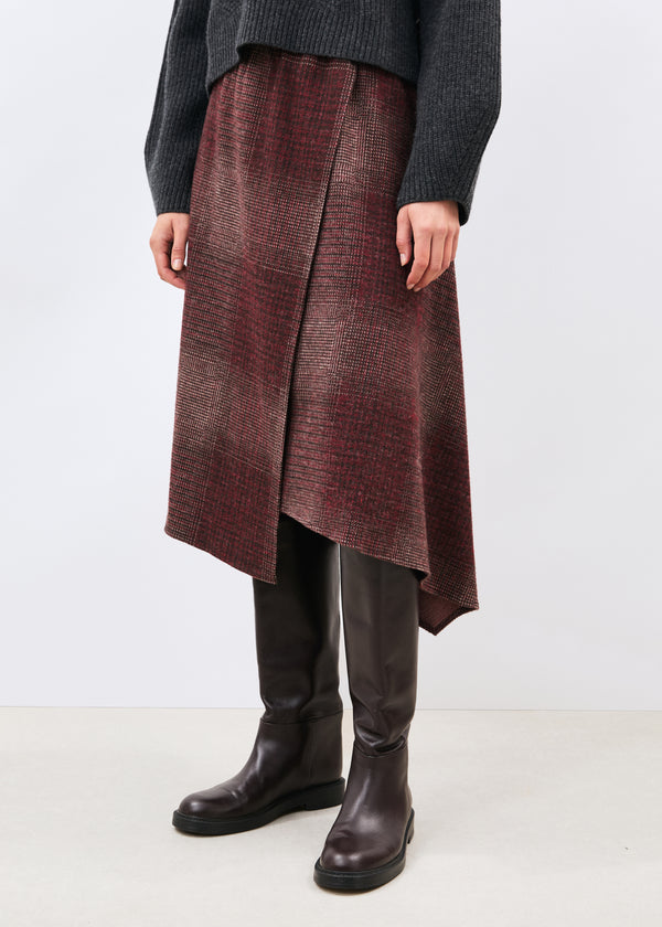 Jupe bordeaux - Kokan - BORDEAUX#couleur_BORDEAUX