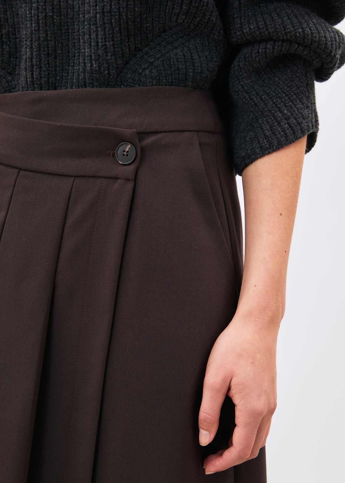 Jupe marron - Lanova - CHOCOLAT#couleur_CHOCOLAT