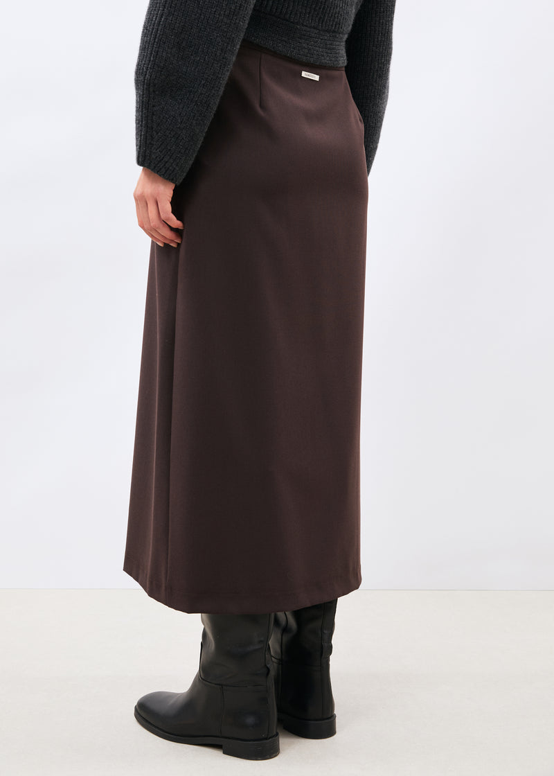 Jupe marron - Lanova - CHOCOLAT#couleur_CHOCOLAT
