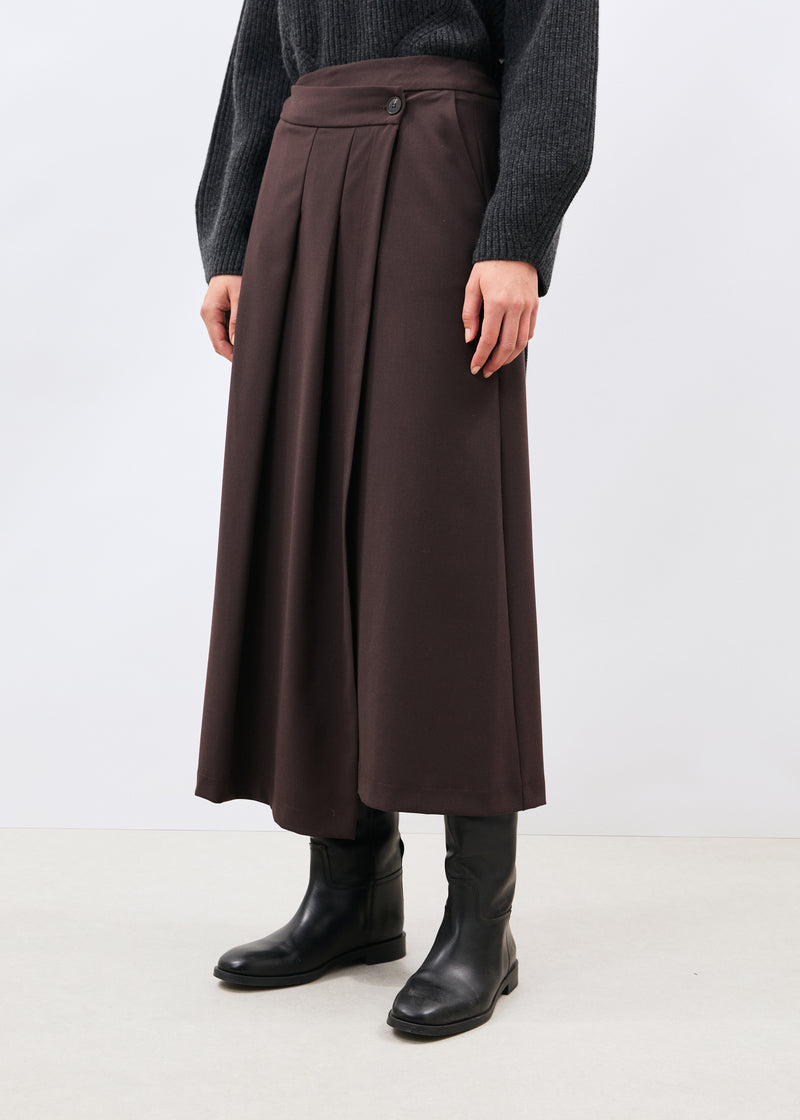 Jupe marron - Lanova - CHOCOLAT#couleur_CHOCOLAT