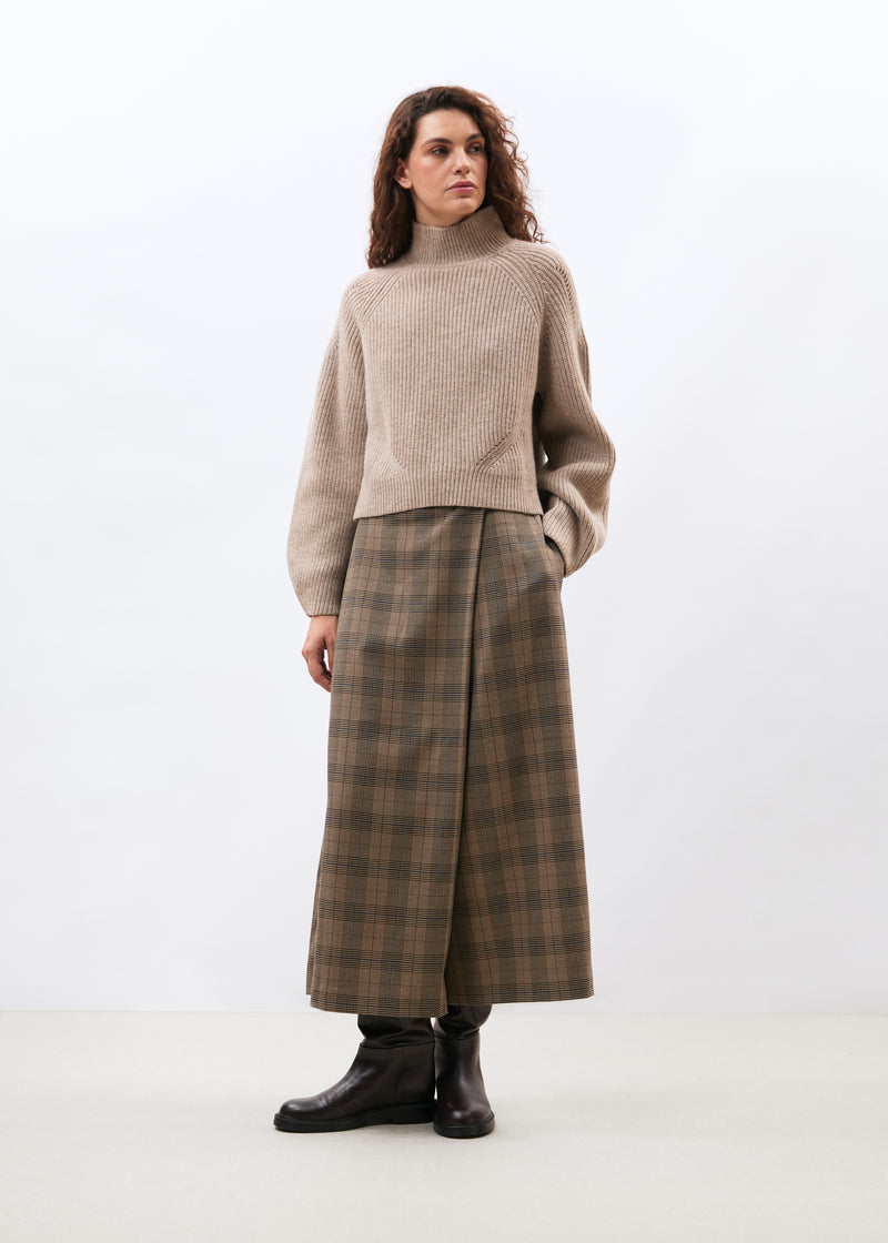 Pantalon beige et bleu - GREIGE/DENIM#couleur_GREIGE/DENIM