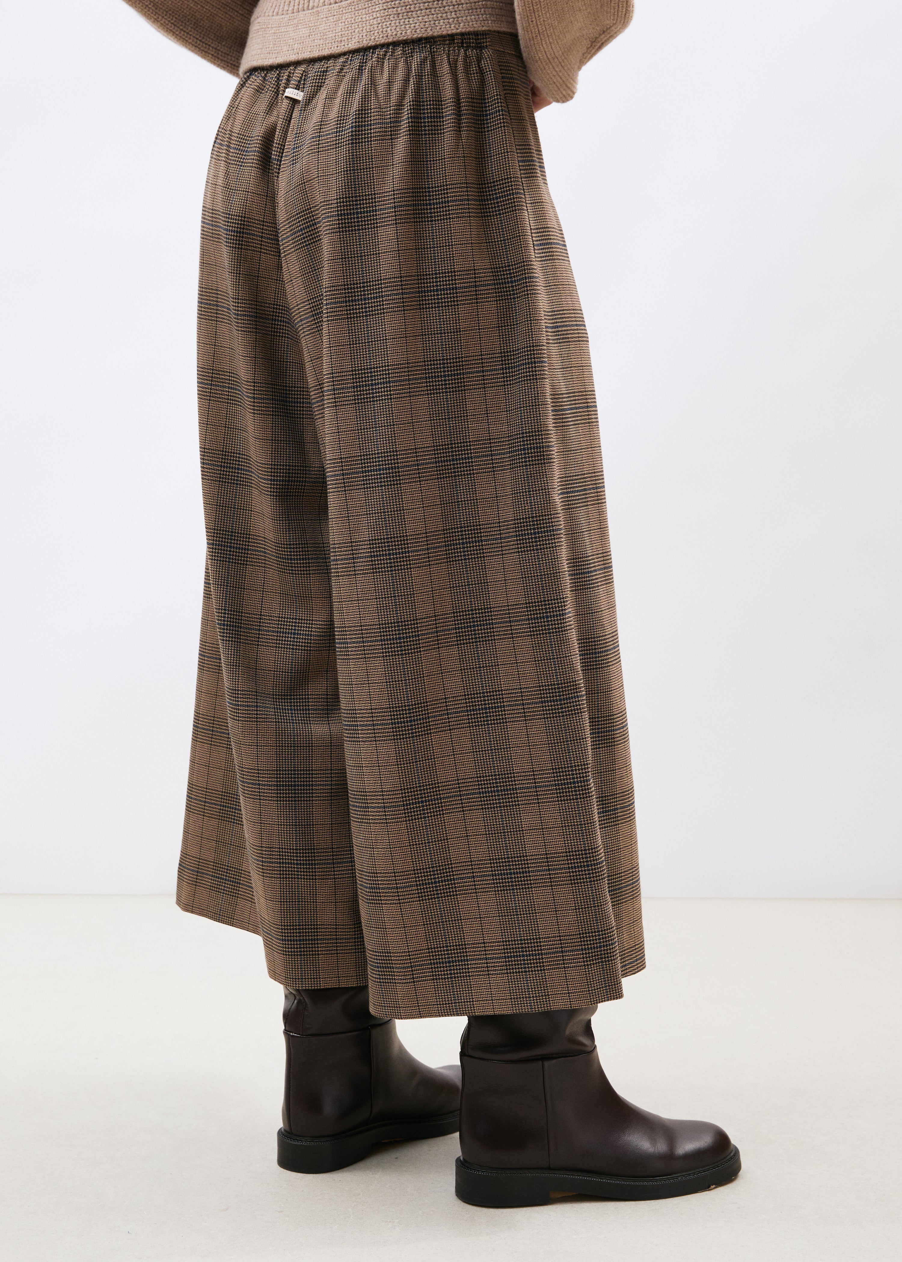 Pantalon beige et bleu - GREIGE/DENIM#couleur_GREIGE/DENIM