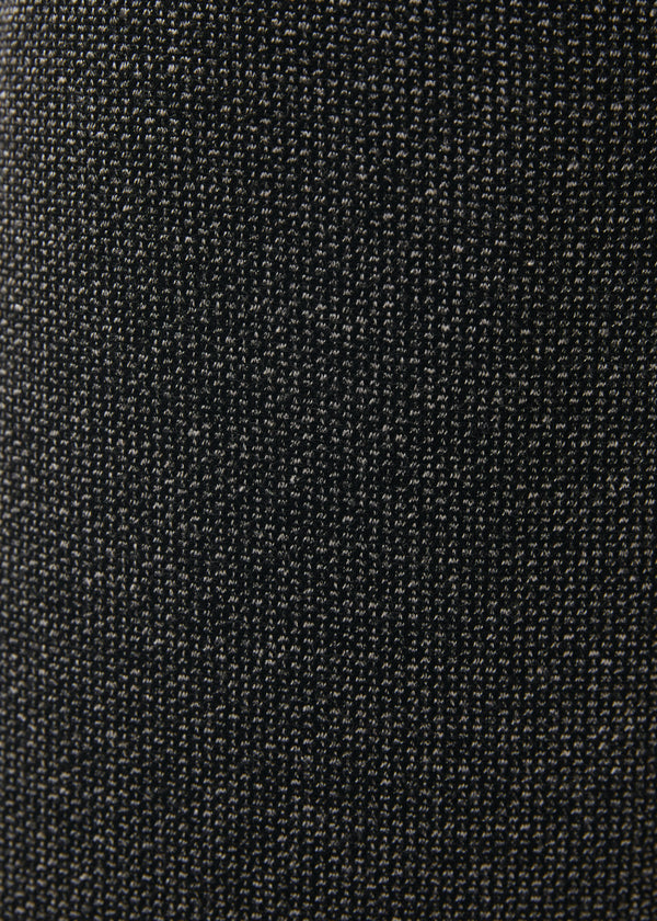 Pantalon large gris taille haute à motif pied de puces - ANTHRACITE#couleur_ANTHRACITE
