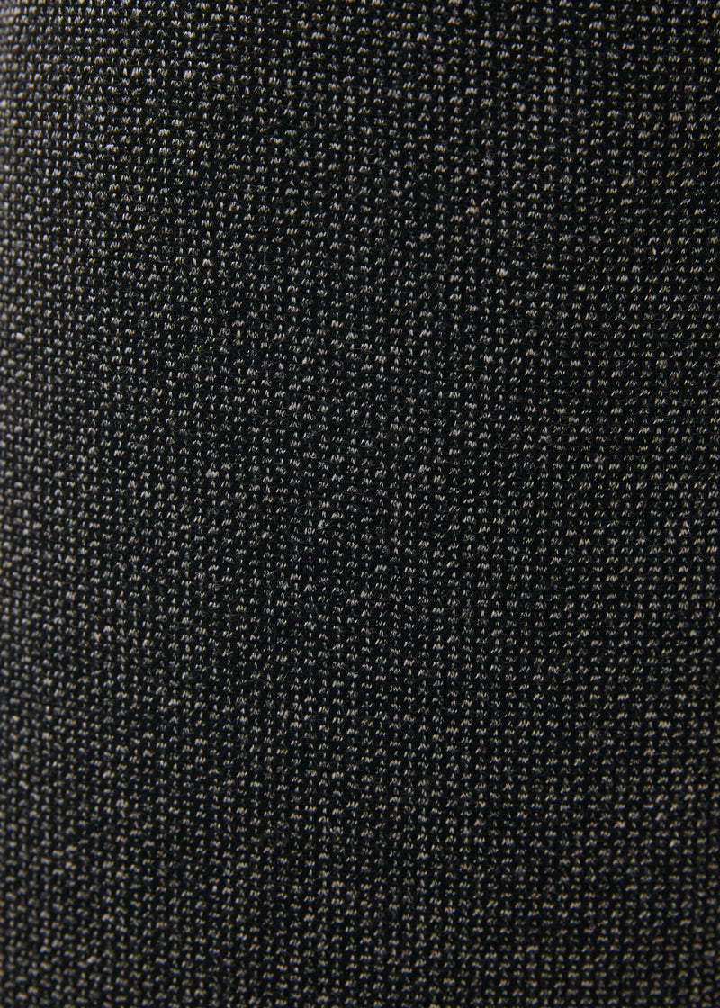 Pantalon large gris taille haute à motif pied de puces - ANTHRACITE#couleur_ANTHRACITE