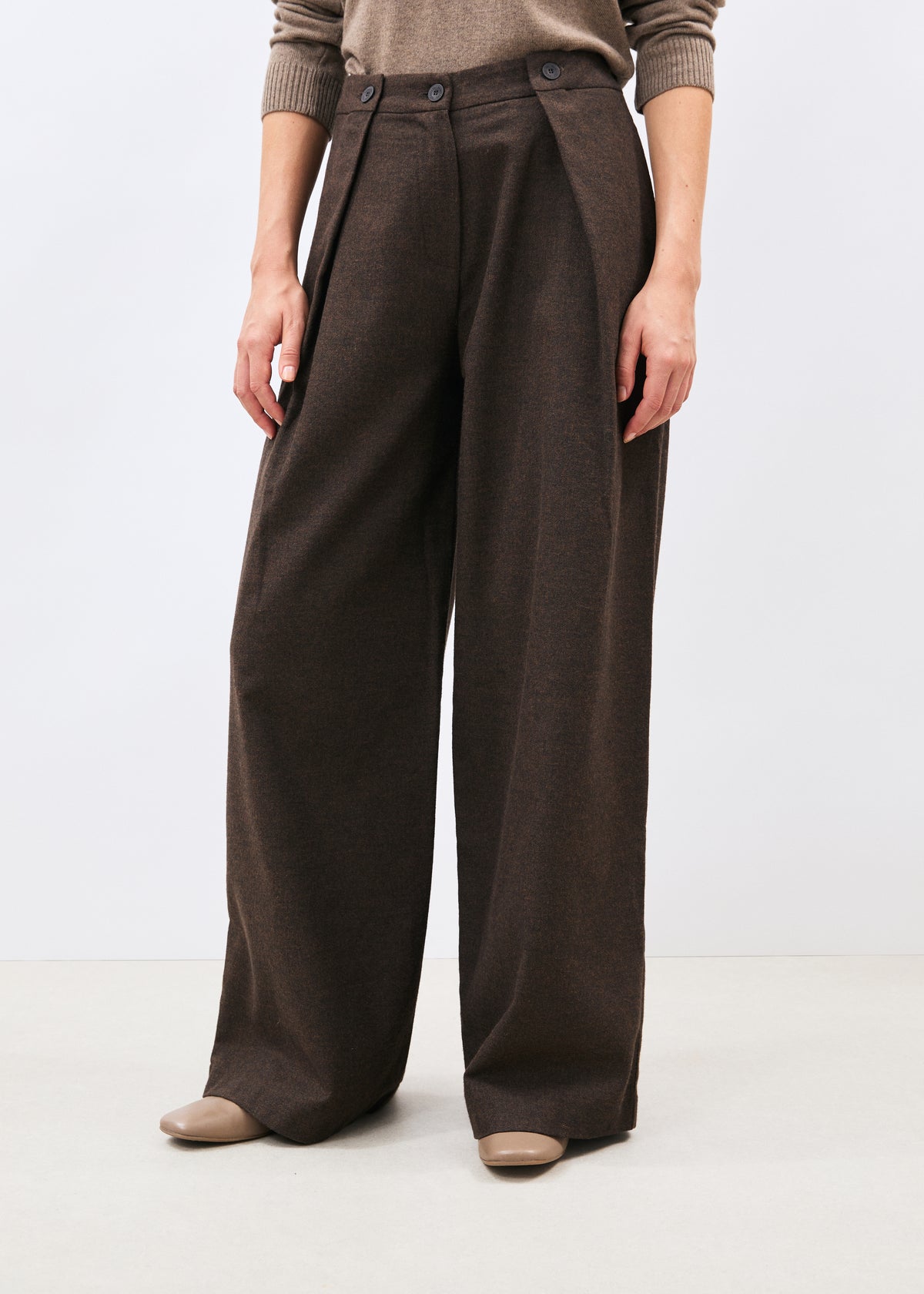 Pantalon marron - Cidra - CHOCOLAT#couleur_CHOCOLAT