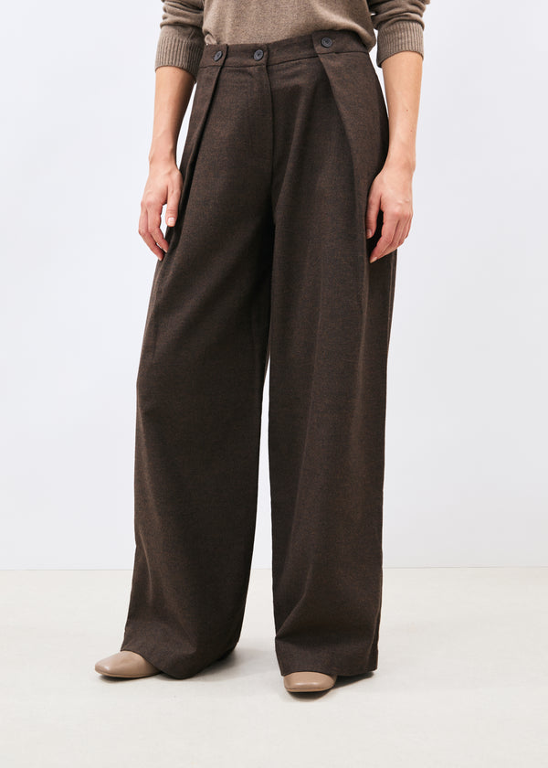 Pantalon marron - Cidra - CHOCOLAT#couleur_CHOCOLAT