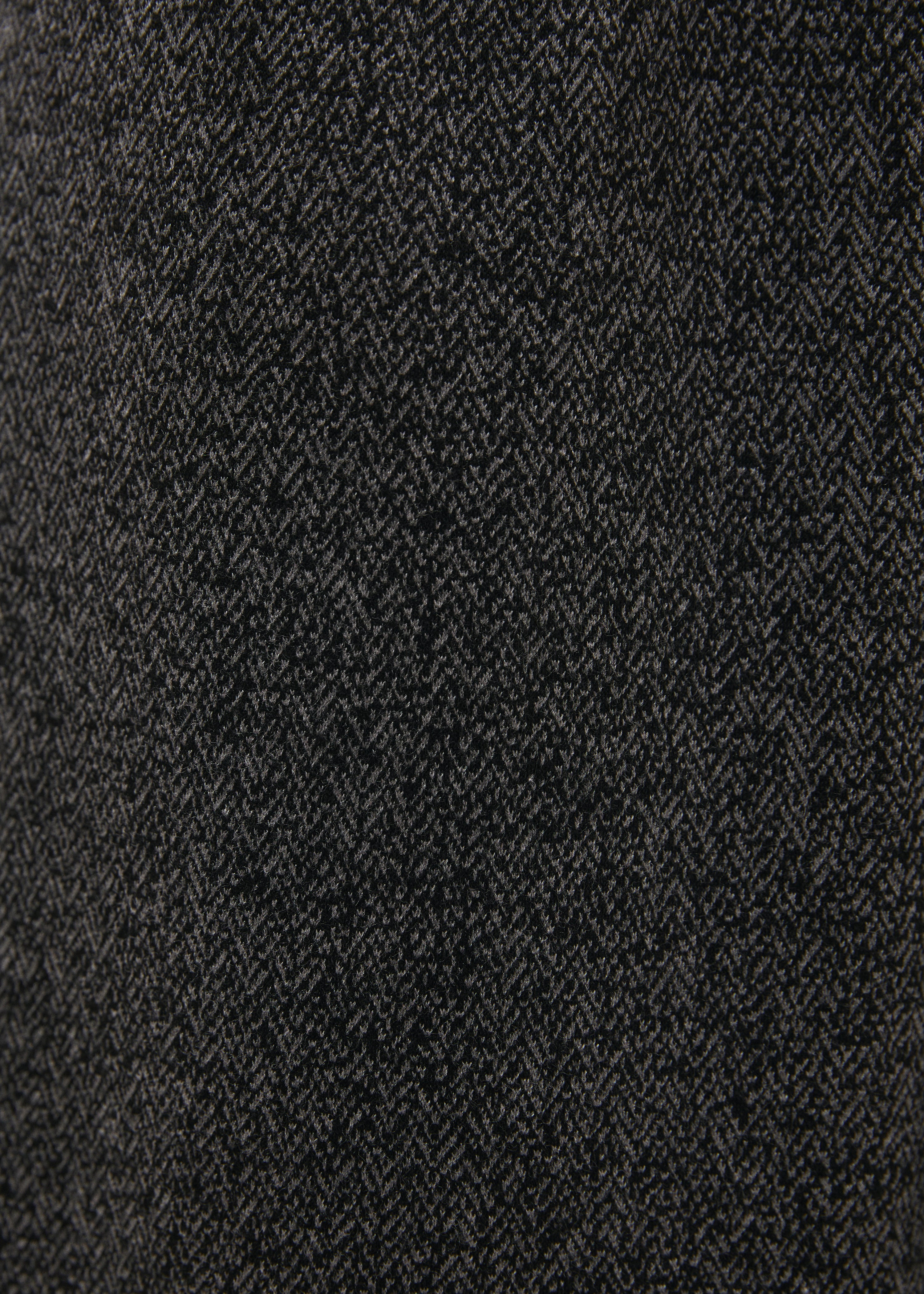 Pantalon large gris en jersey à imprimé chevrons - ANTHRACITE#couleur_ANTHRACITE