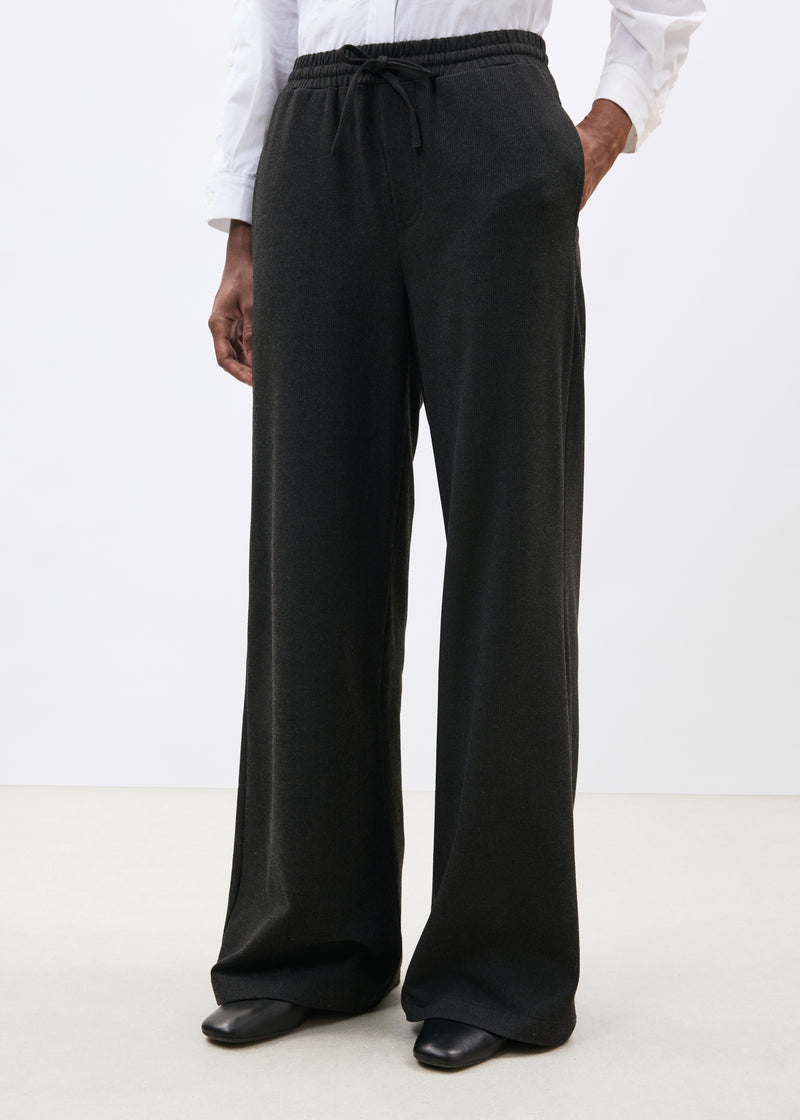 Pantalon large gris à imprimé - ANTHRACITE#couleur_ANTHRACITE