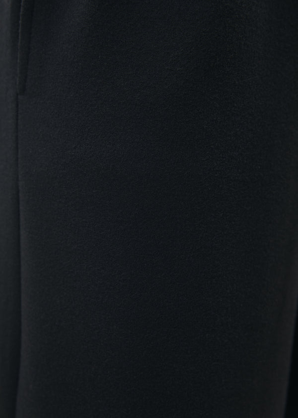 Pantalon large noir taille élastiquée - NOIR#couleur_NOIR
