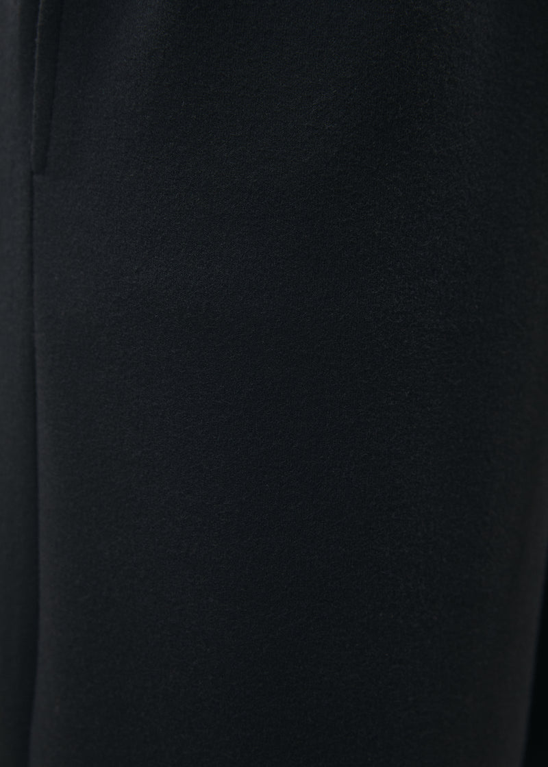 Pantalon large noir taille élastiquée - NOIR#couleur_NOIR