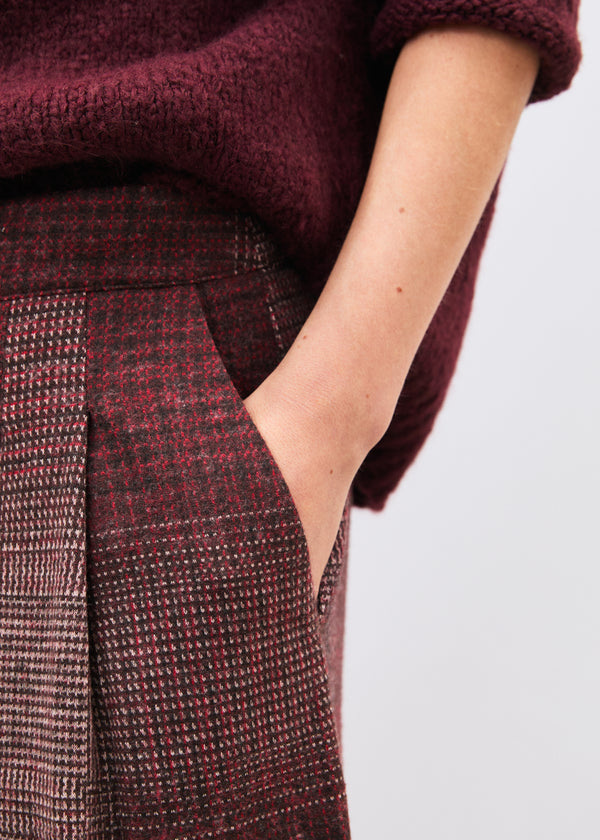Pantalon bordeaux - Kohiro - BORDEAUX#couleur_BORDEAUX