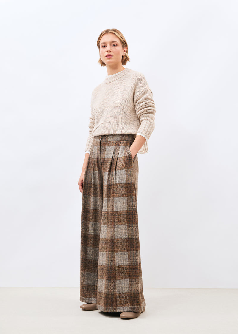 Pantalon marron - Kohiro - marron#couleur_marron