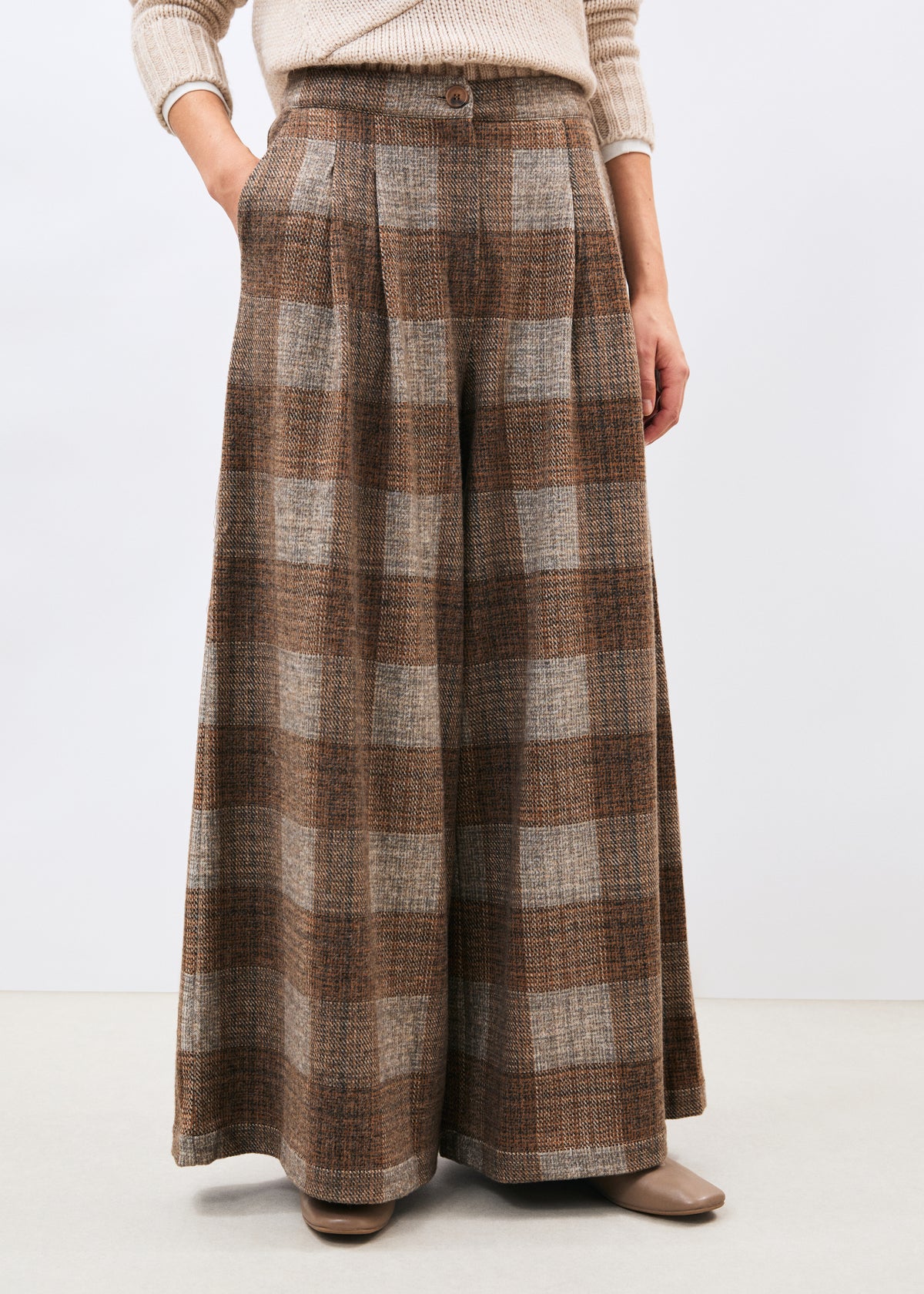 Pantalon marron - Kohiro - marron#couleur_marron