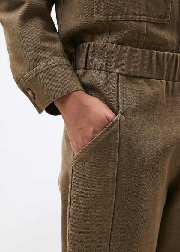 Pantalon carotte terracotta - SIENNE#couleur_SIENNE