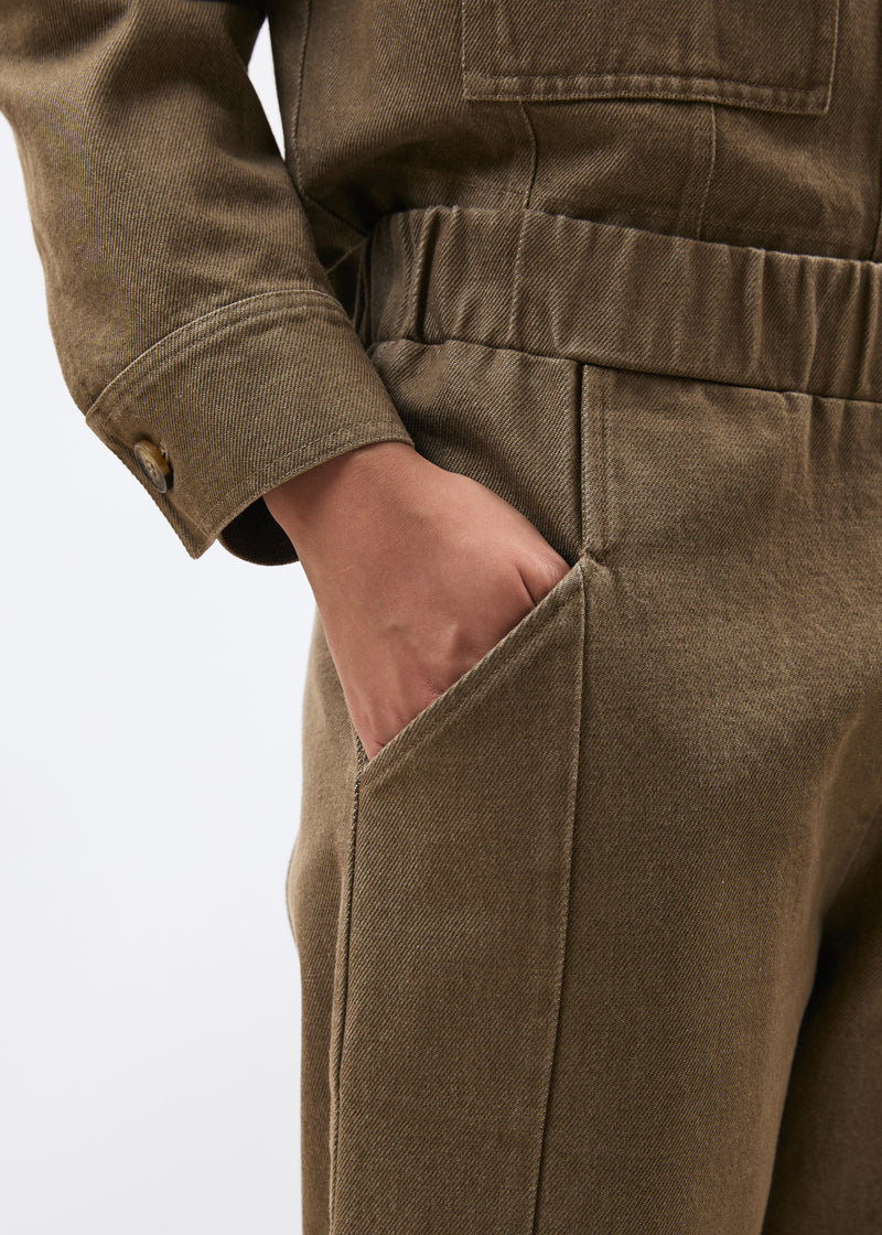 Pantalon carotte terracotta - SIENNE#couleur_SIENNE