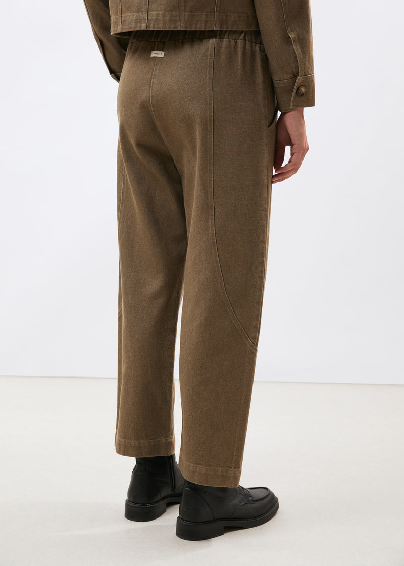 Pantalon carotte terracotta - SIENNE#couleur_SIENNE