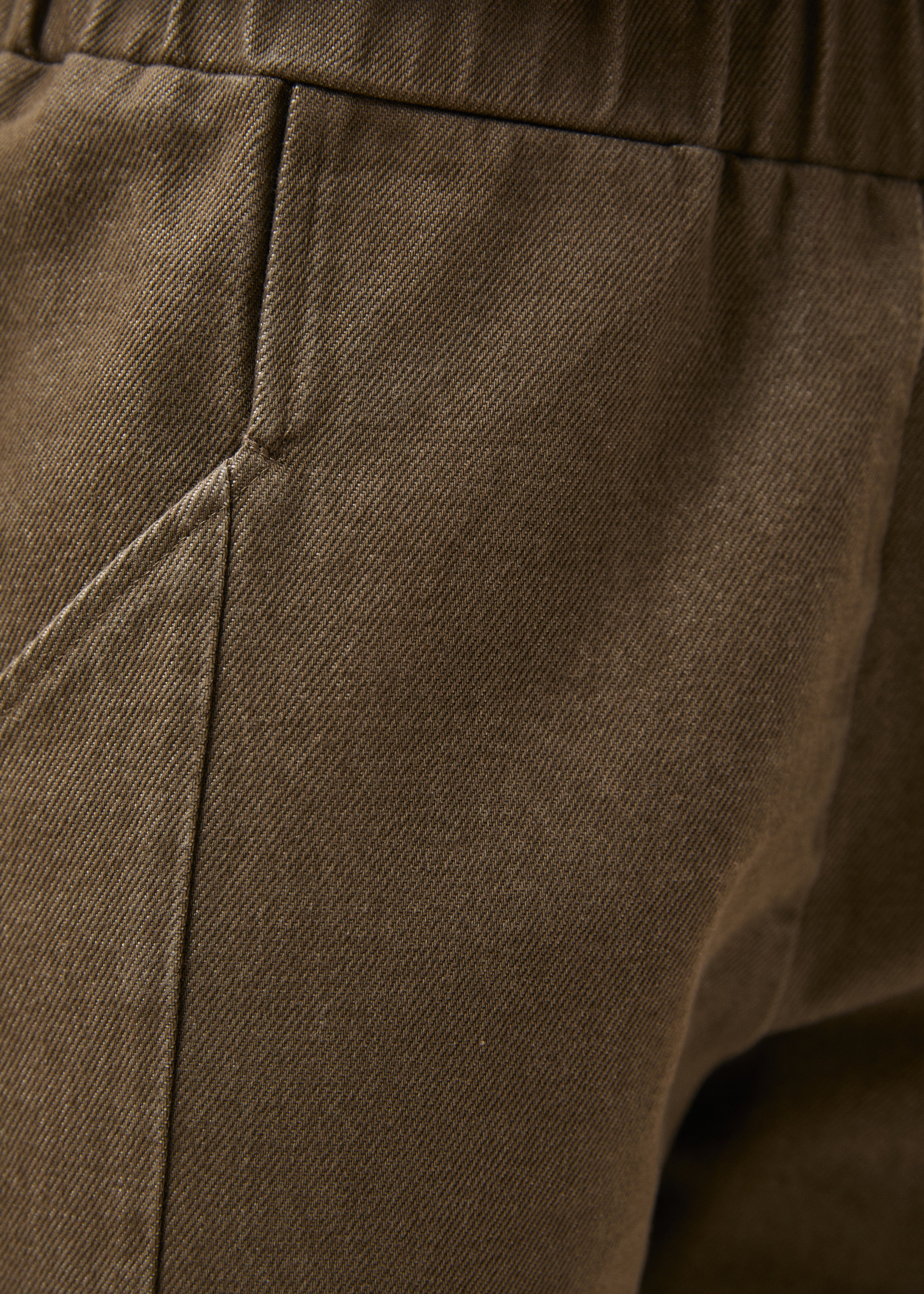 Pantalon carotte terracotta - SIENNE#couleur_SIENNE