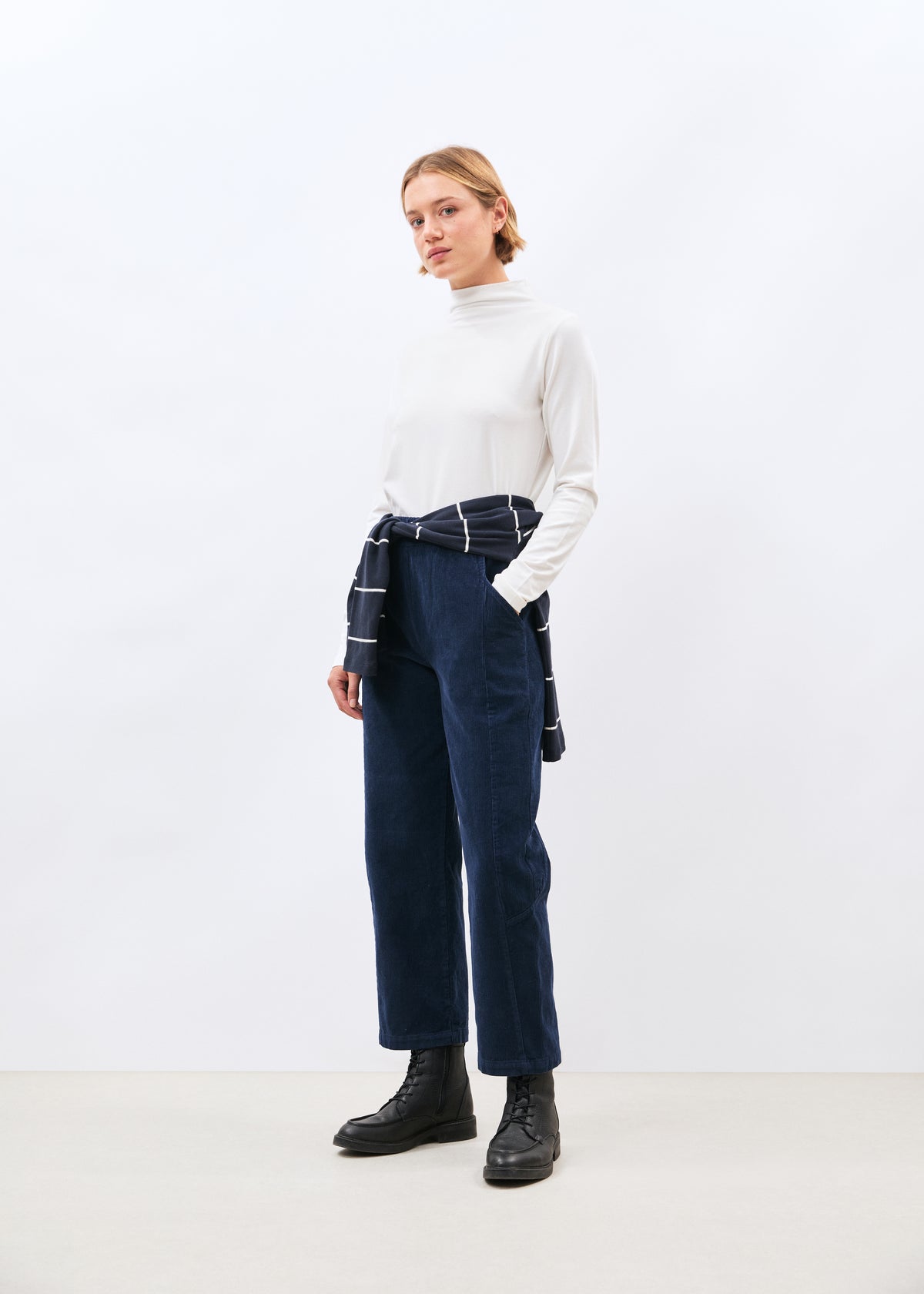 Pantalon bleu marine - Komori - NAVY#couleur_NAVY