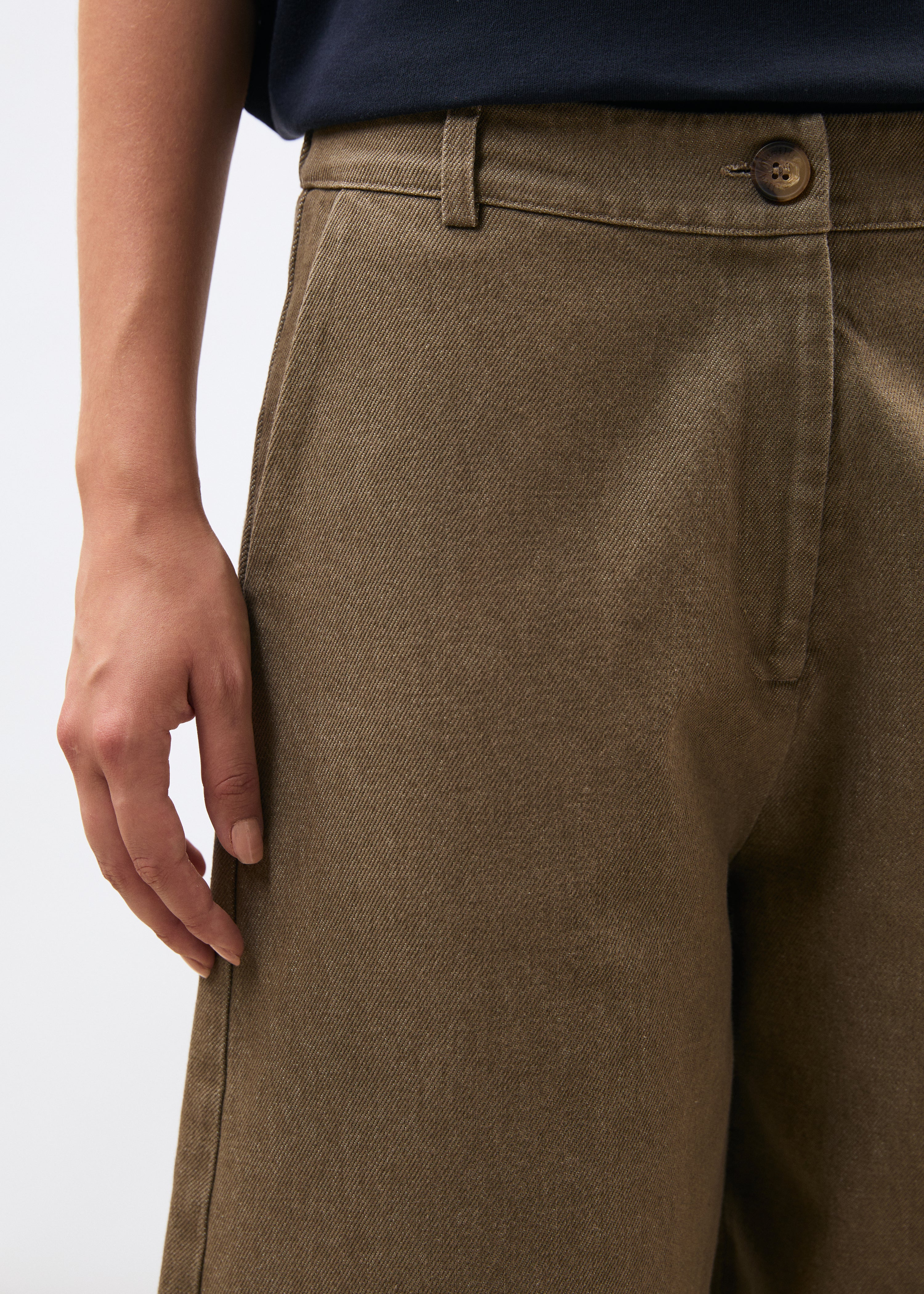 Pantalon barrel en denim terracotta - SIENNE#couleur_SIENNE