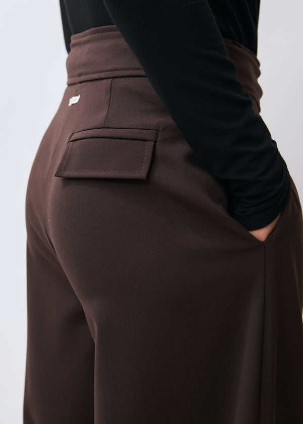 Pantalon marron - Mooni - CHOCOLAT#couleur_CHOCOLAT