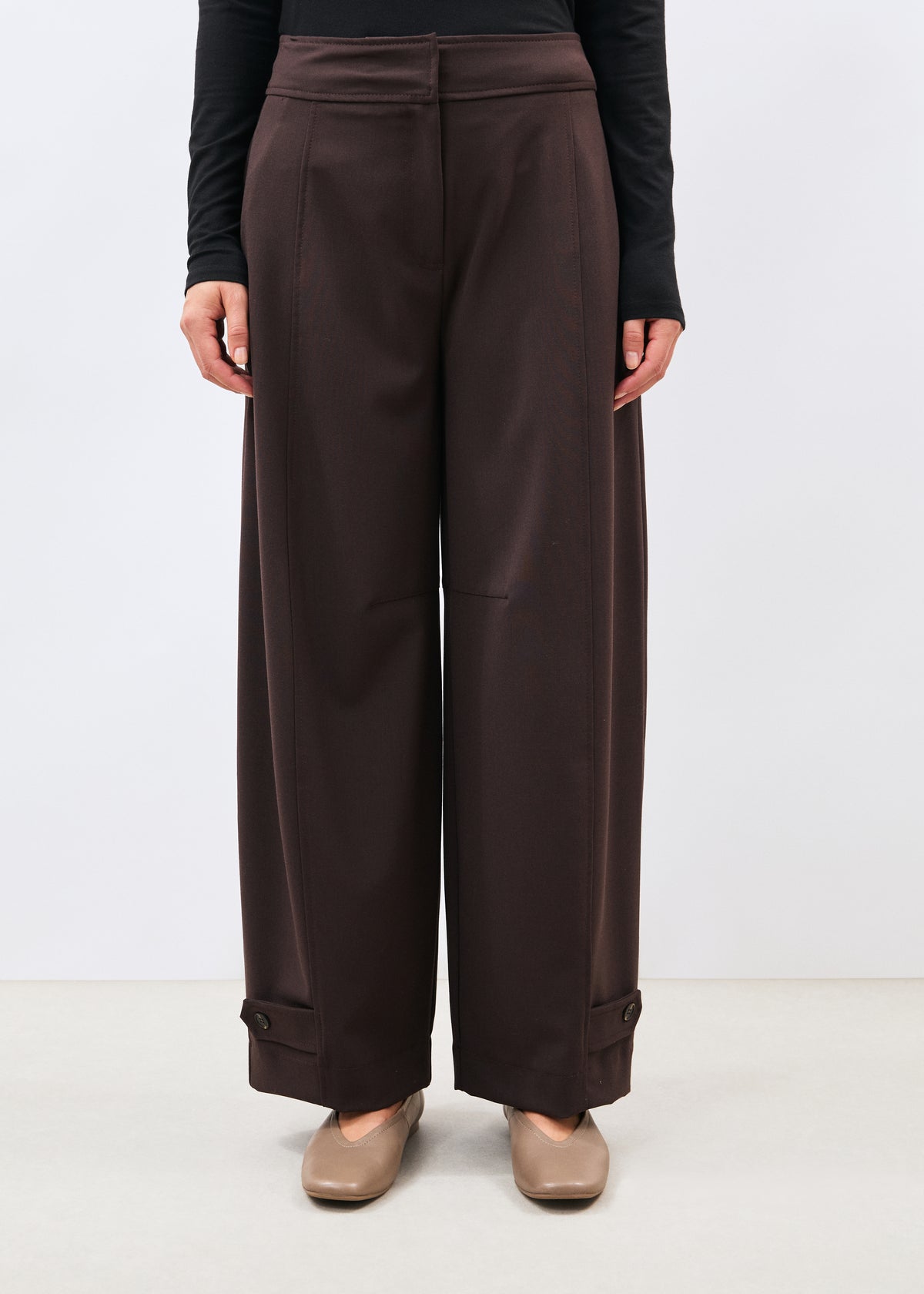 Pantalon marron - Mooni - CHOCOLAT#couleur_CHOCOLAT