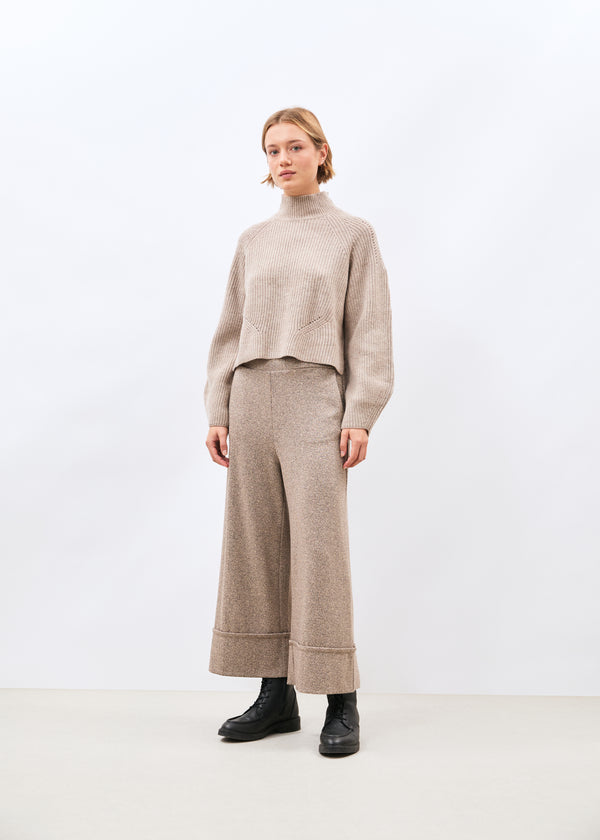Pantalon large beige - Sophio - BEIGE#couleur_BEIGE
