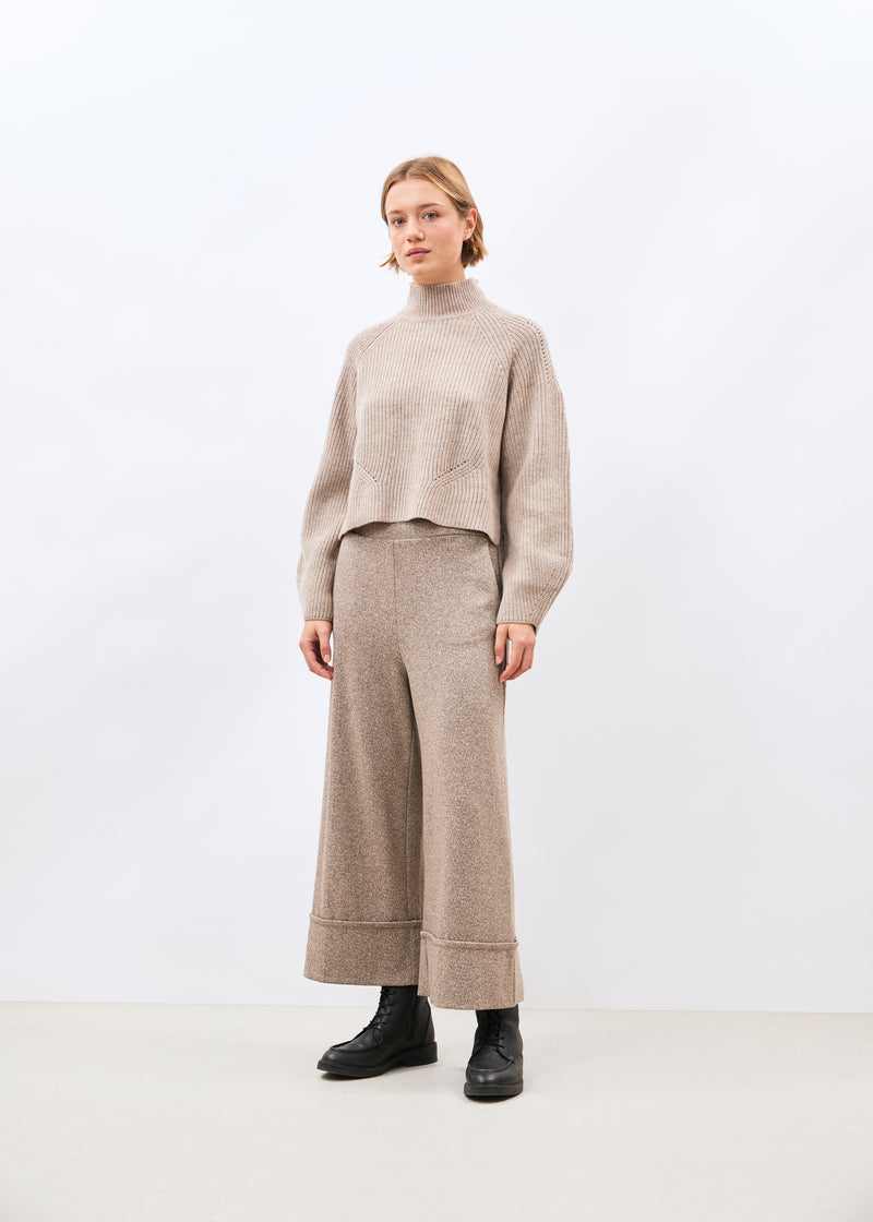 Pantalon large beige - Sophio - BEIGE#couleur_BEIGE