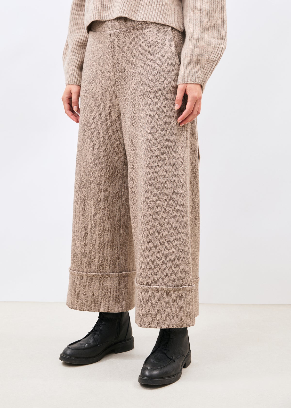 Pantalon large beige - Sophio - BEIGE#couleur_BEIGE