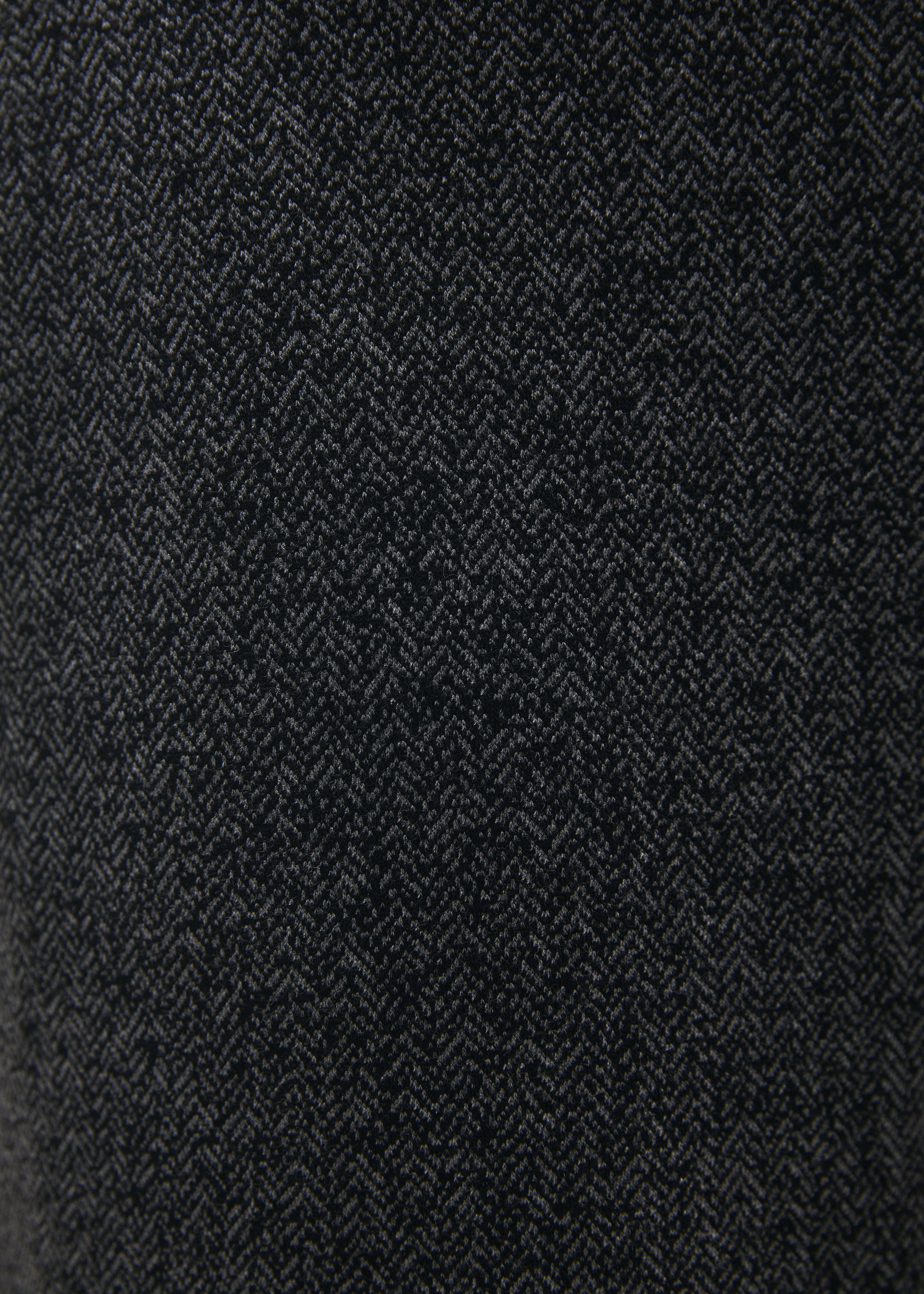 Pantalon large gris à motif chevrons - ANTHRACITE#couleur_ANTHRACITE