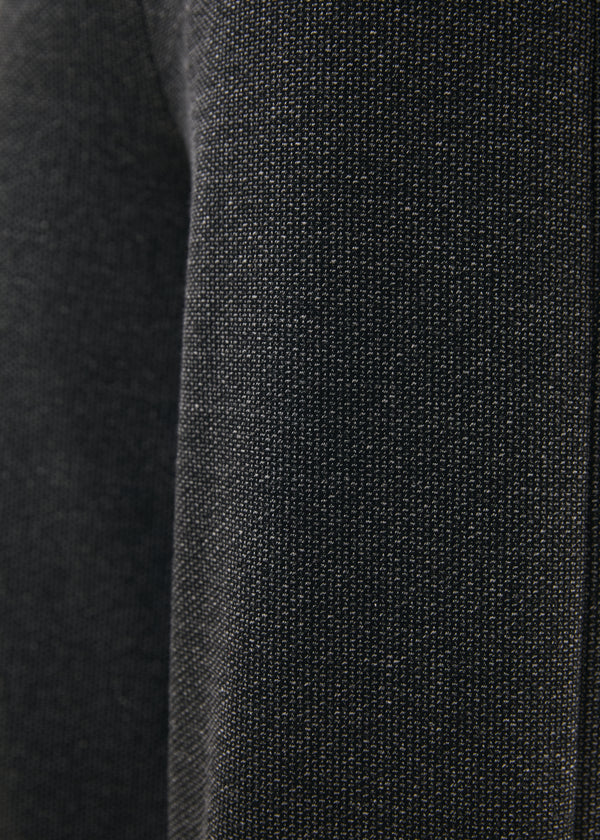 Pantalon large gris à revers motif pied de puces - ANTHRACITE#couleur_ANTHRACITE