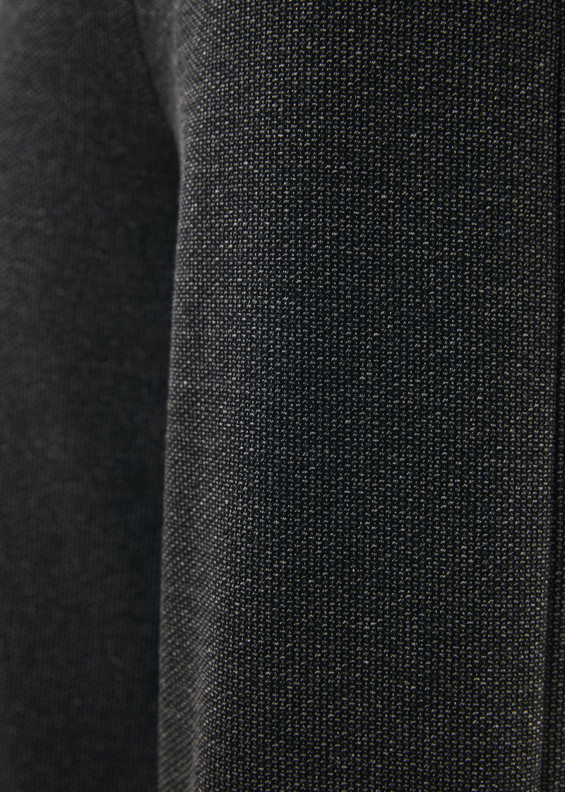 Pantalon large gris à revers motif pied de puces - ANTHRACITE#couleur_ANTHRACITE