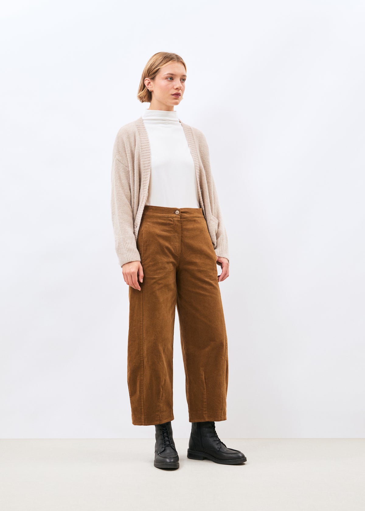 Pantalon marron - Taylen - marron#couleur_marron
