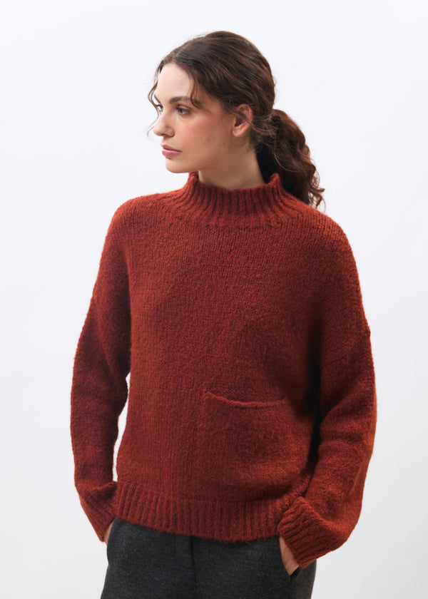 Pull rouille - Codyn - orange#couleur_orange