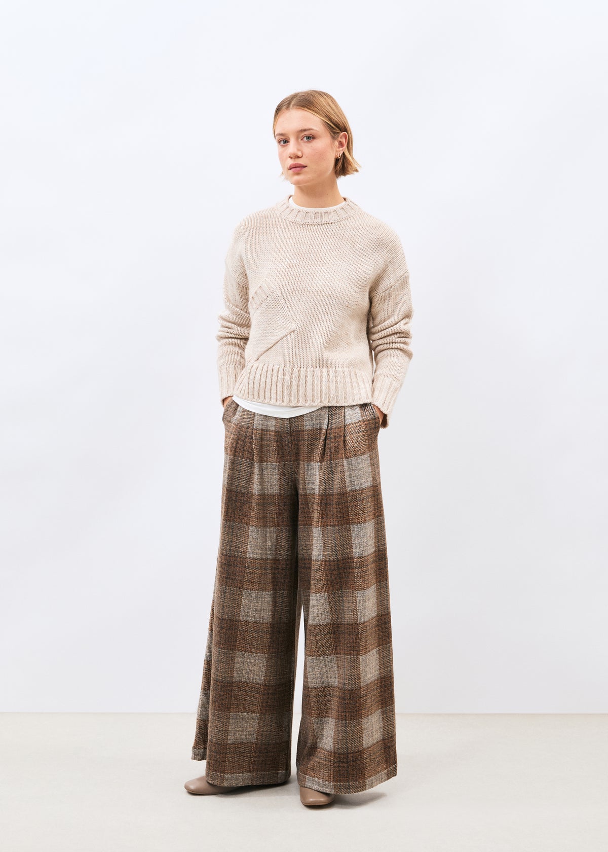 Pull écru - Curtam - OFF WHITE#couleur_OFF WHITE