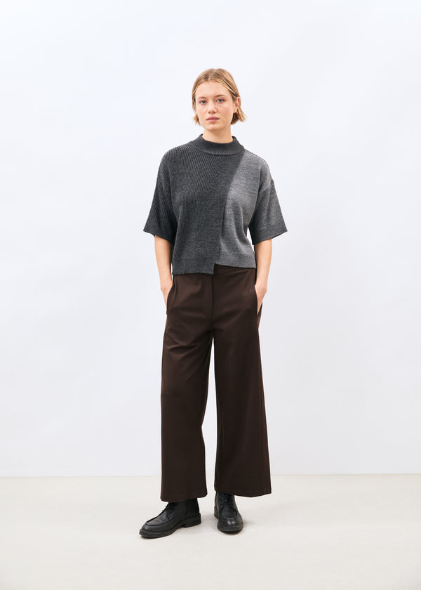 Pull gris - Kikom - GRIS CHINE#couleur_GRIS CHINE