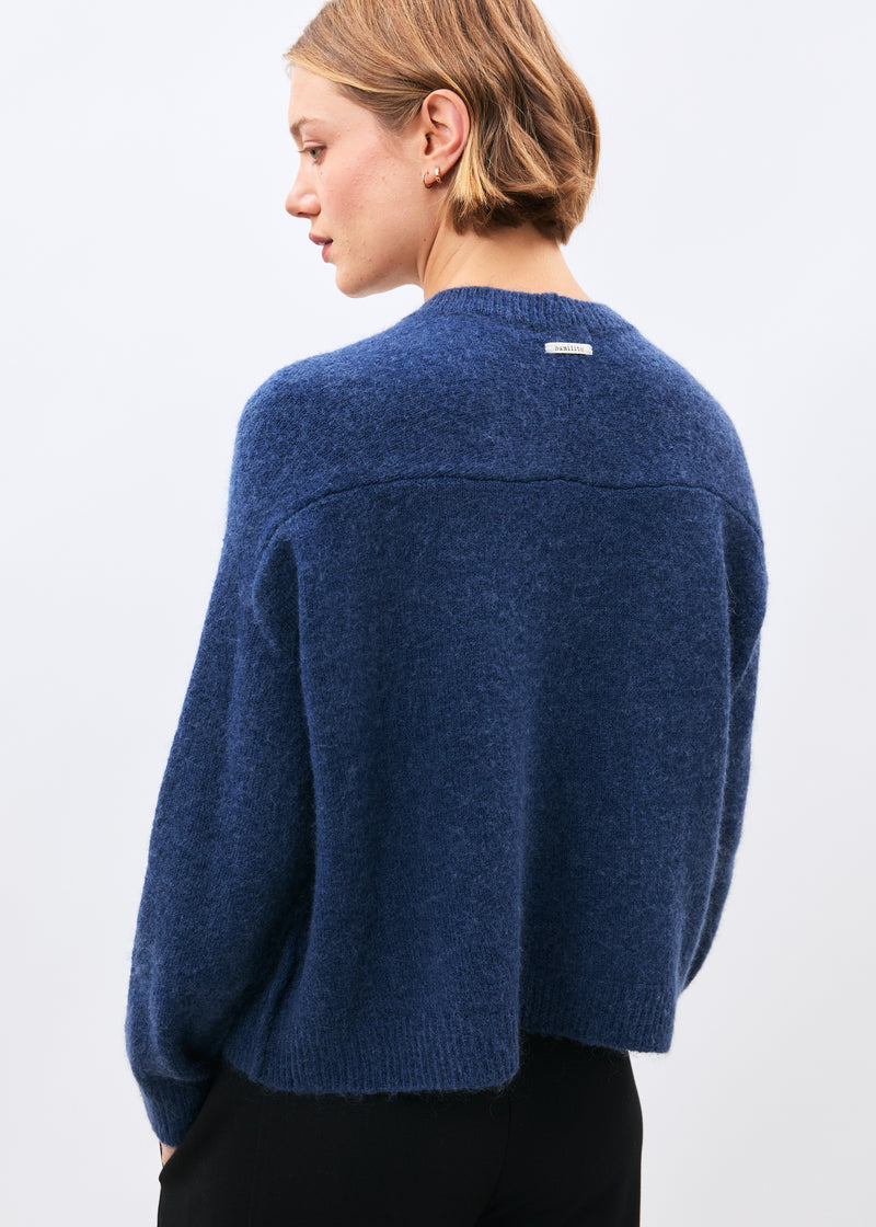 Pull bleu - Kinkata - COBALT#couleur_COBALT