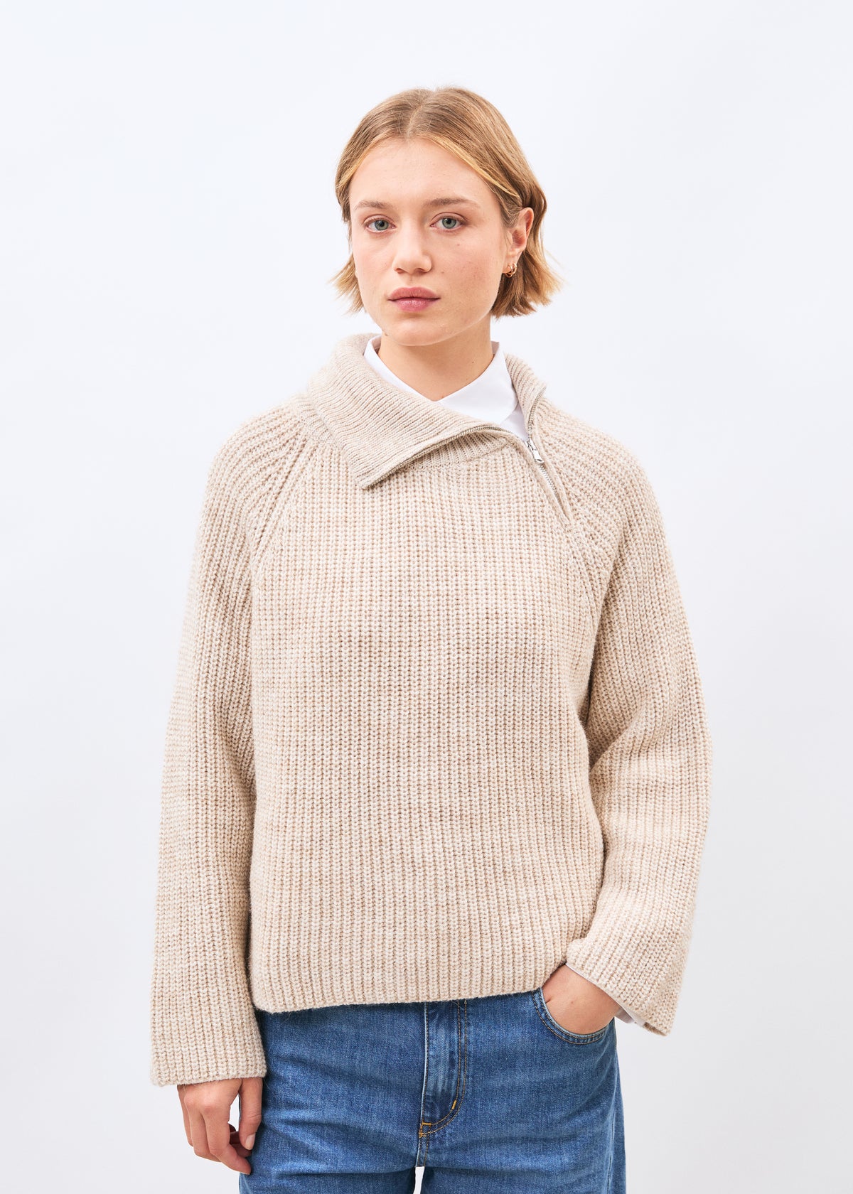 Pull écru - Mavis - OFF WHITE#couleur_OFF WHITE