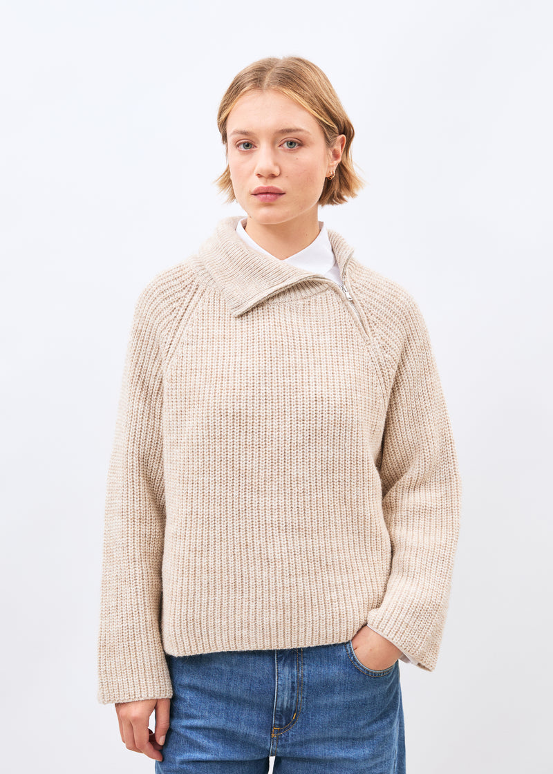 Pull écru - Mavis - OFF WHITE#couleur_OFF WHITE
