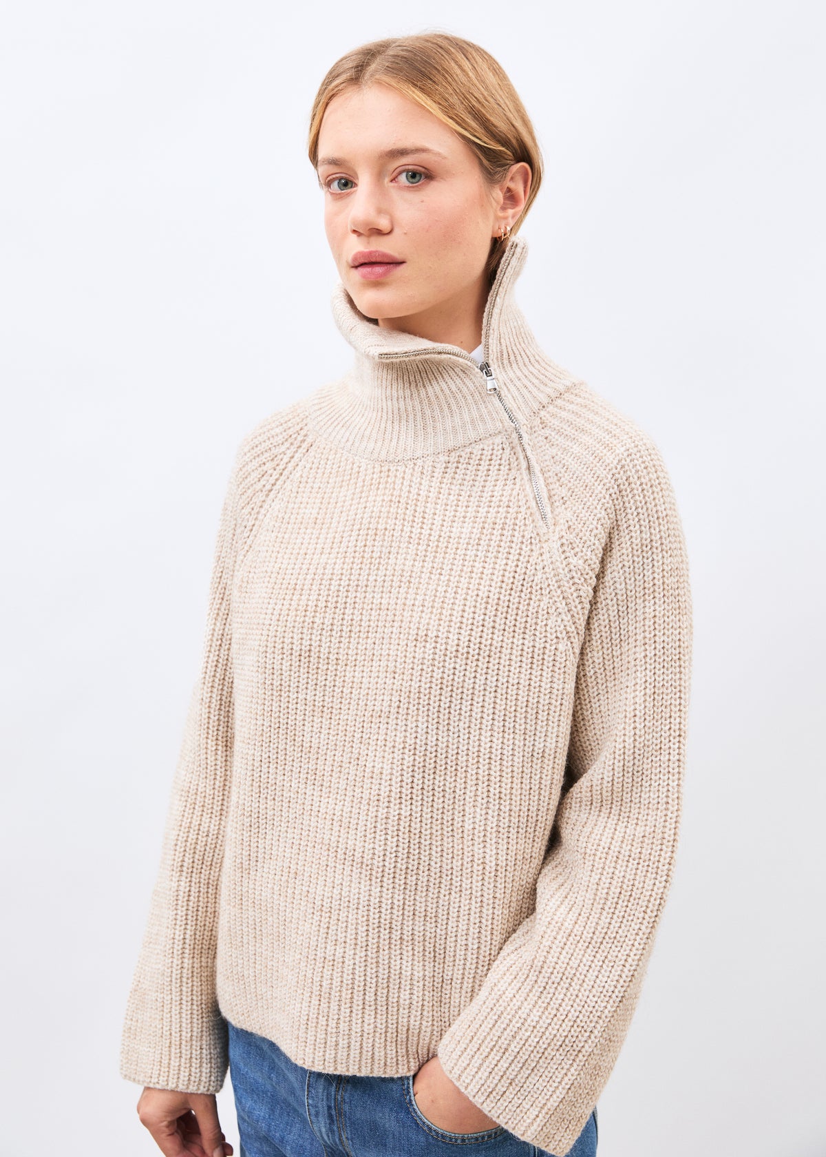 Pull écru - Mavis - OFF WHITE#couleur_OFF WHITE