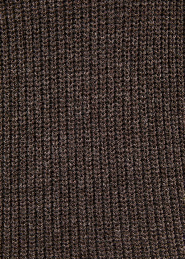 Pull taupe col montant - TAUPE#couleur_TAUPE