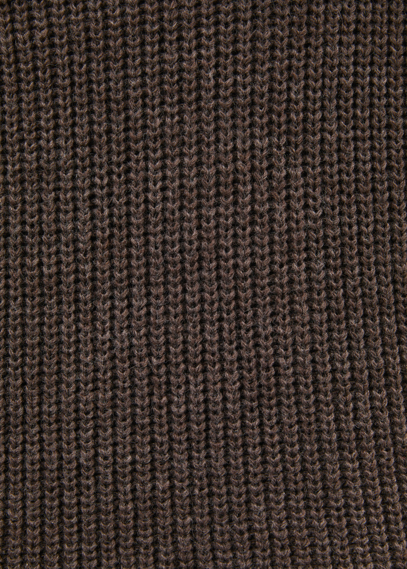 Pull taupe col montant - TAUPE#couleur_TAUPE