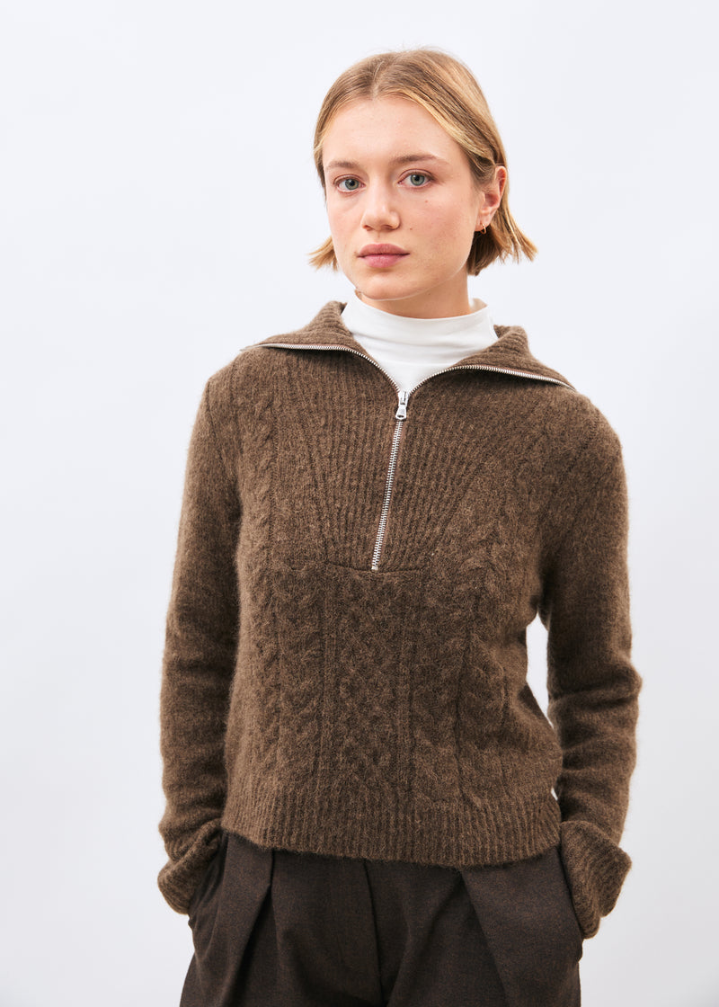 Pull taupe - Meava - TAUPE#couleur_TAUPE